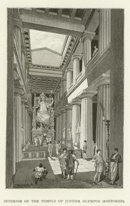 Intérieur du Temple de Jupiter Olympien, restauré - American School