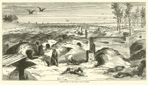 Vue intérieure de la prison de Millen, novembre 1864 - American School