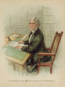 Jefferson signant la Déclaration d