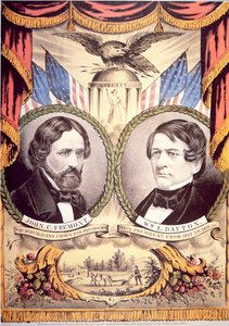 Affiche du Parti Républicain de John Charles Fremont - American School