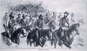 Les Raiders de John Hunt Morgan (1825-64) - American School