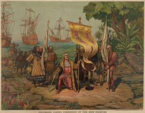Christophe Colomb débarque sur l