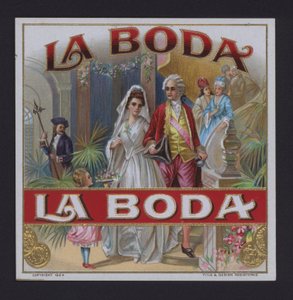 La Boda, étiquette de cigare - American School