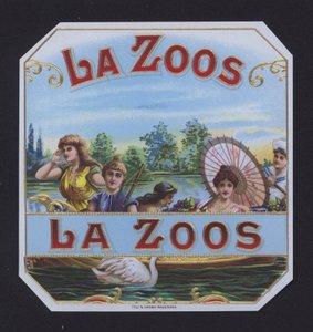 La Zoos, étiquette de cigare - American School