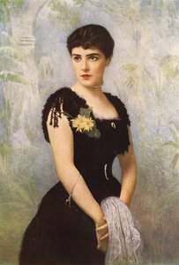 Lady Randolph Spencer-Churchill, née Miss Jennie Jerome de New York, qui a épousé Lord Randolph Spencer-Churchill - American School