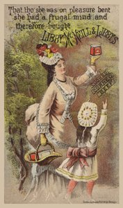Dame et fille faisant la publicité du corned-beef