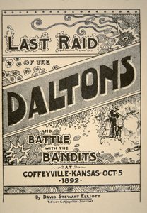 Dernier raid des Daltons...à Coffeyville, Kansas par David Stewart Elliot, 5 octobre 1892 - American School