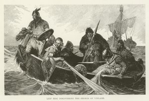 Leif Eric découvrant les côtes du Vinland - American School