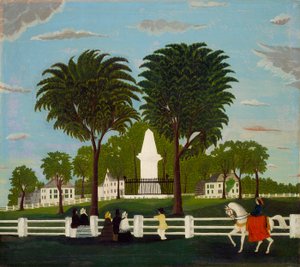 Monument de la bataille de Lexington, vers 1830 - American School