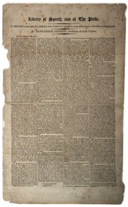 Liberté de parole et de la presse, janvier 1799