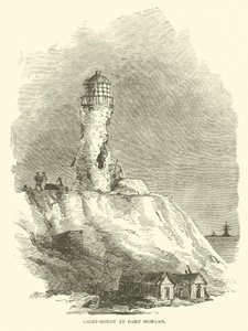 Phare à Fort Morgan, août 1864 - American School