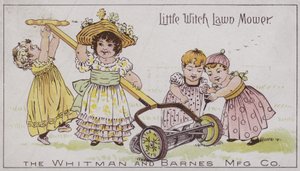 Petite sorcière tondeuse (chromolitho) - American School