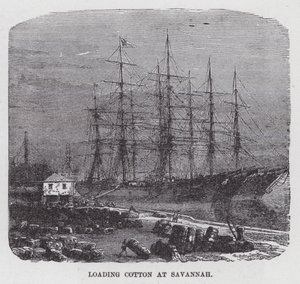 Chargement de coton à Savannah - American School