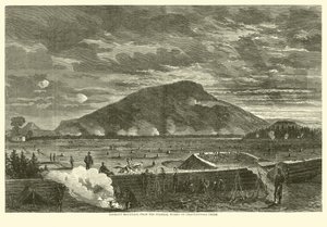 Lookout Mountain, depuis les ouvrages fédéraux sur Chattanooga Creek, novembre 1863 - American School