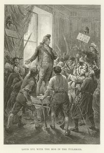 Louis XVI avec la foule aux Tuileries - American School