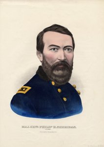 Maj. Genl. Philip H. Sheridan, armée des États-Unis, pub. par Currier & Ives, vers 1862-65
