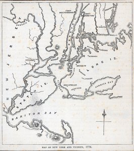 Carte de New York et des environs - American School