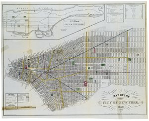 Carte de la ville de New York - American School