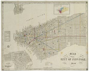 Carte de la ville de New York - American School
