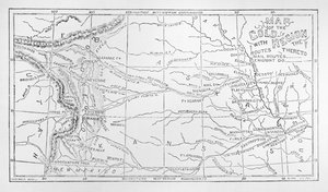 Carte de la région aurifère, publiée dans The Weekly