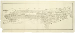 Carte de la ville de New York, réalisée sous la direction des commissaires du département des pompiers métropolitains, montrant l