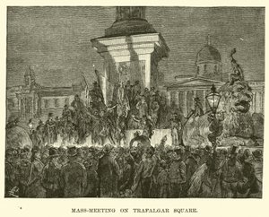 Réunion de masse à Trafalgar Square - American School