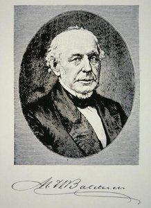 Matthias William Baldwin (1795-1866) fondateur de Baldwin Locomotive Works en 1831 - American School