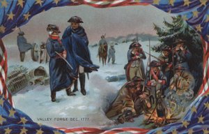 Carte du Memorial Day, Valley Forge, décembre 1777 (lithographie couleur) - American School