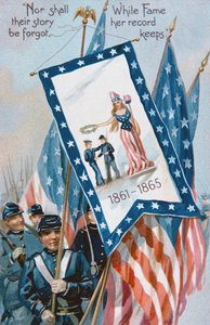 Carte postale du Memorial Day, vers 1900 (lithographie en couleur)