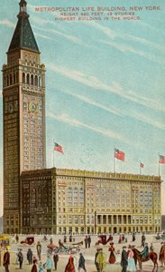 Metropolitan Life Building, New York, vers 1909-13 - American School