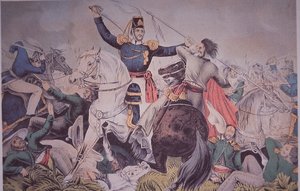 Guerre américano-mexicaine (1846-48), combat du colonel Harney à Madelin près de Veracruz - American School