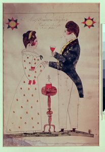 Miss Francis Taylor et son fiancé, 1831