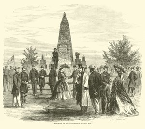 Monument sur le champ de bataille de Bull Run, septembre 1862 - American School