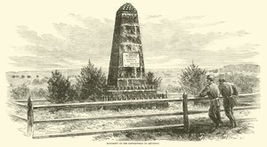 Monument sur le champ de bataille de Groveton, août 1862 - American School