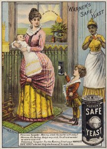 Mère berçant un bébé - American School