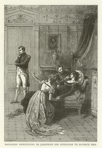 Napoléon annonçant à Joséphine son intention de la divorcer - American School
