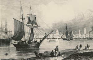 Nouvelle-Orléans en Louisiane, gravure, États-Unis d