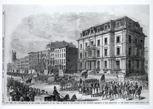 New York City : Manifestation des habitants de couleur de New York en l