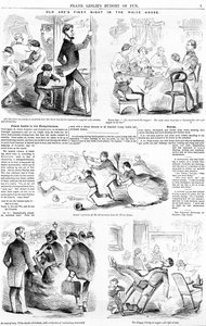 La première nuit du vieil Abe à la Maison Blanche, vers 1860 - American School