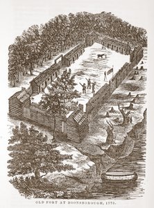 Ancien fort à Boonsborough, 1775
