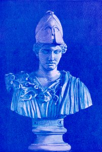 Pallas Athéna, illustration de History of Greece par Victor Duruy, publiée en 1890