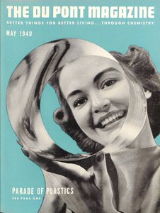 Parade des plastiques, couverture du DuPont Magazine, mai 1940 - American School