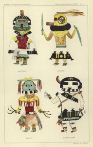 Pautiwa, Cipikne, Hakto, Caiastacana (lithographie couleur) - American School