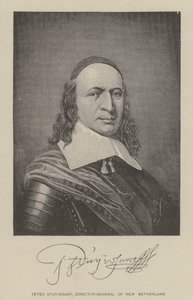 Peter Stuyvesant, directeur général des Nouveaux Pays-Bas (lithographie) - American School