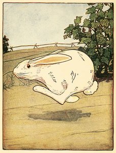 Pierre ne cessa de courir, du Conte de Pierre Lapin, pub. 1916 lithographie en couleur, 1916 - American School