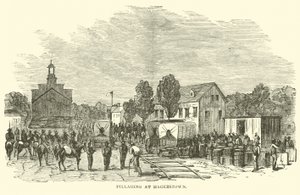 Pillage à Hagerstown, juillet 1864 - American School