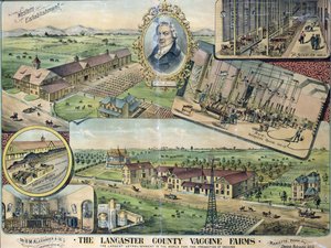 Plan des fermes de vaccins du comté de Lancaster, Nebraska - American School