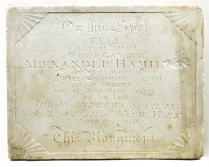 Plaque pour le cénotaphe marquant l
