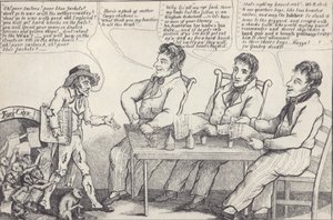Caricature politique à la veille de la guerre de 1812, vers 1812 - American School