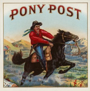 Pony Post - étiquette de cigare